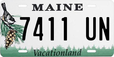 ME license plate 7411UN