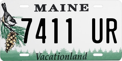 ME license plate 7411UR