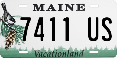 ME license plate 7411US