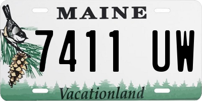 ME license plate 7411UW