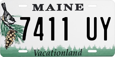 ME license plate 7411UY