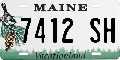 ME license plate 7412SH