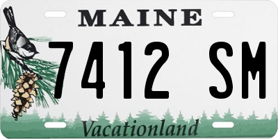 ME license plate 7412SM