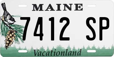 ME license plate 7412SP