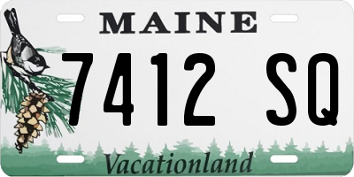ME license plate 7412SQ