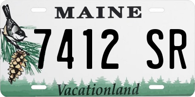 ME license plate 7412SR
