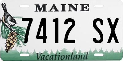 ME license plate 7412SX
