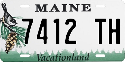 ME license plate 7412TH