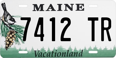 ME license plate 7412TR