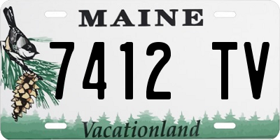 ME license plate 7412TV