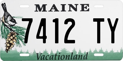 ME license plate 7412TY