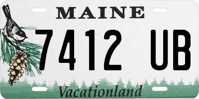 ME license plate 7412UB