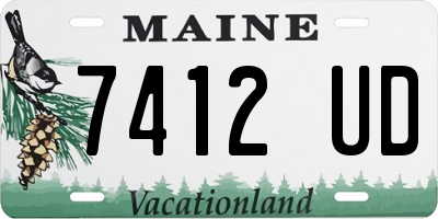 ME license plate 7412UD