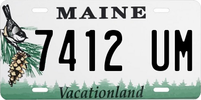 ME license plate 7412UM