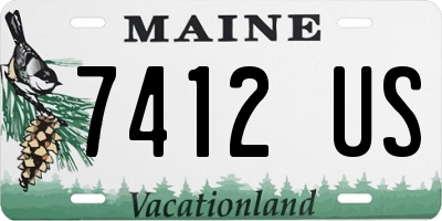 ME license plate 7412US