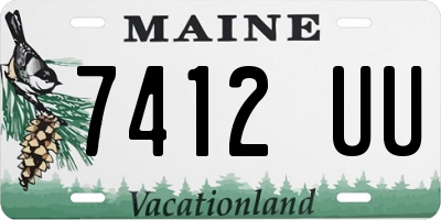 ME license plate 7412UU