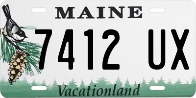 ME license plate 7412UX