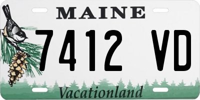 ME license plate 7412VD