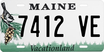ME license plate 7412VE