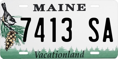 ME license plate 7413SA