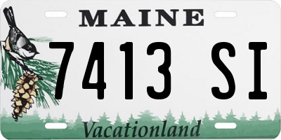ME license plate 7413SI