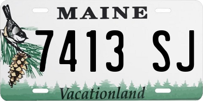 ME license plate 7413SJ