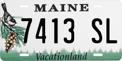 ME license plate 7413SL