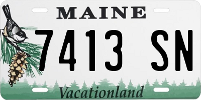 ME license plate 7413SN