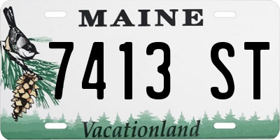 ME license plate 7413ST