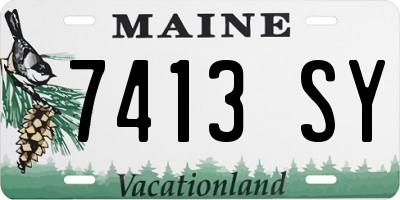 ME license plate 7413SY