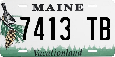 ME license plate 7413TB