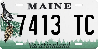 ME license plate 7413TC