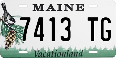 ME license plate 7413TG