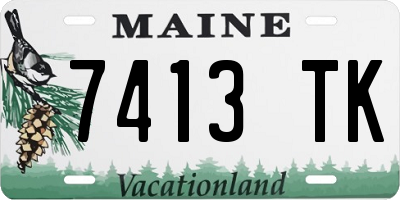 ME license plate 7413TK