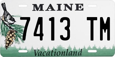 ME license plate 7413TM