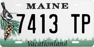 ME license plate 7413TP
