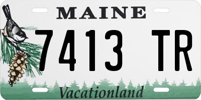 ME license plate 7413TR