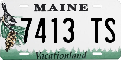 ME license plate 7413TS