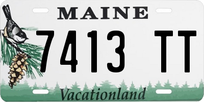 ME license plate 7413TT