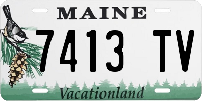 ME license plate 7413TV