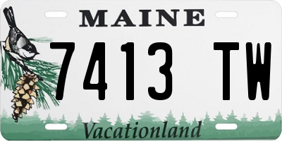 ME license plate 7413TW