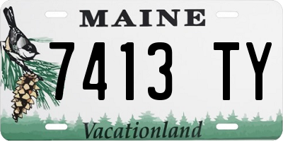 ME license plate 7413TY