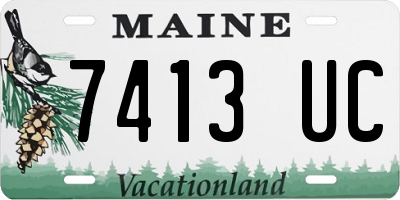 ME license plate 7413UC