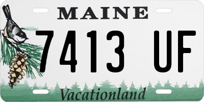 ME license plate 7413UF