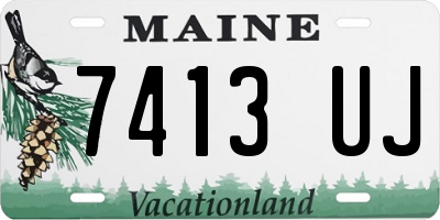 ME license plate 7413UJ