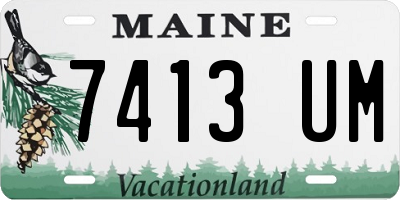 ME license plate 7413UM