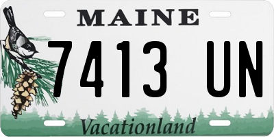 ME license plate 7413UN