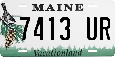 ME license plate 7413UR