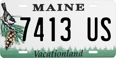 ME license plate 7413US