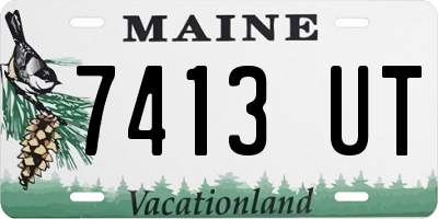 ME license plate 7413UT